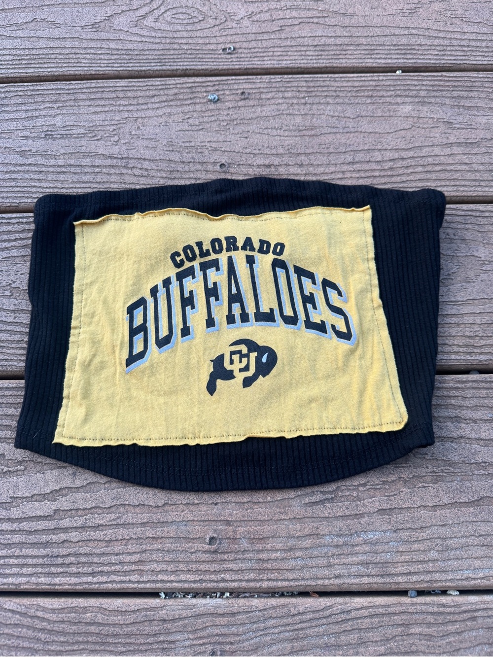 Colorado Buffaloes Black & tan Tube Top